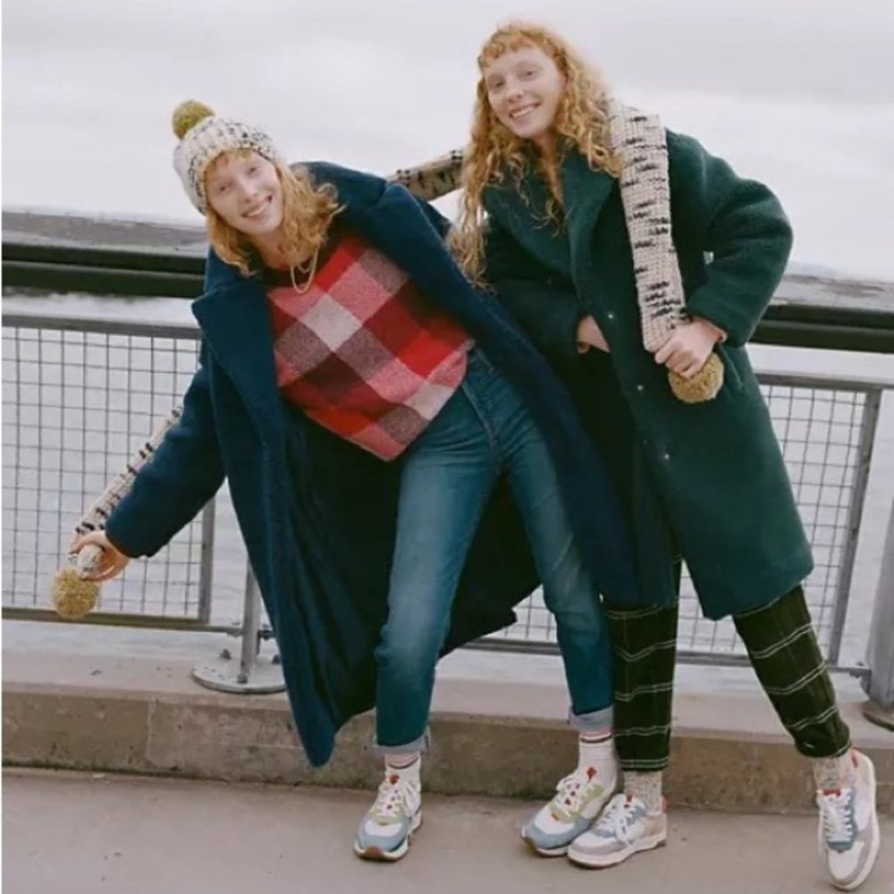 Madewell (Re)sourced Sherpa Teddy Coat in Dark Nightfall - Picture 5 of 5